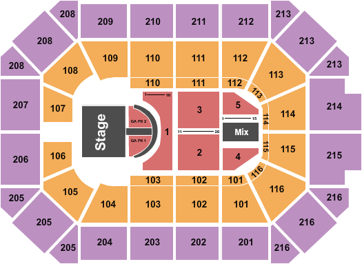 Allstate Arena Brad Paisley Seating Chart