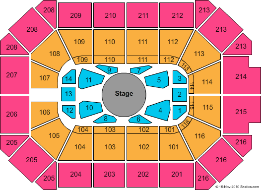 Allstate Arena Center Stage Seating Chart