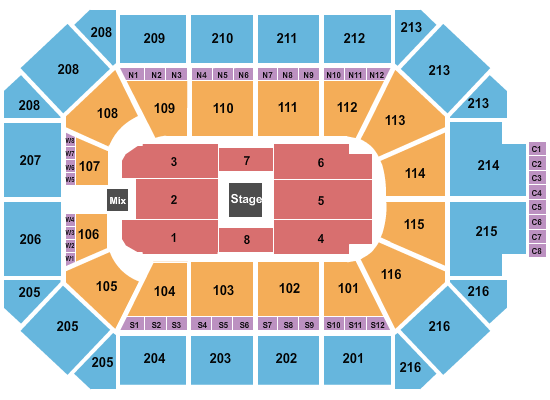 Allstate Arena Center Stage 1 Seating Chart