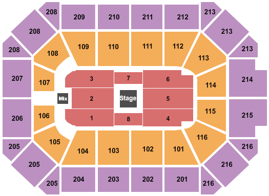 Allstate Arena Center Stage 1 Seating Chart