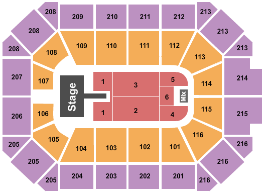 Allstate Arena Christian Nodal Seating Chart