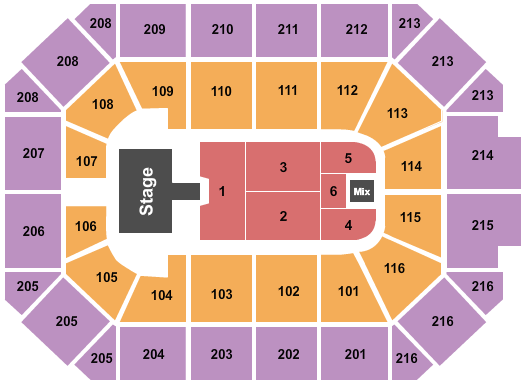 Allstate Arena Christian Nodal Seating Chart