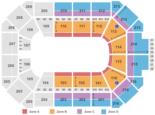 Allstate Arena Circus - Zone Seating Chart