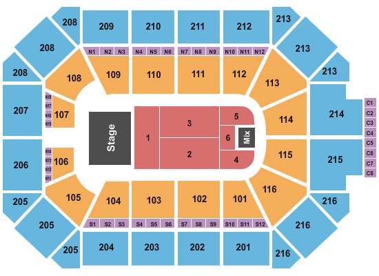 Los Temerarios Allstate Arena Seating Chart