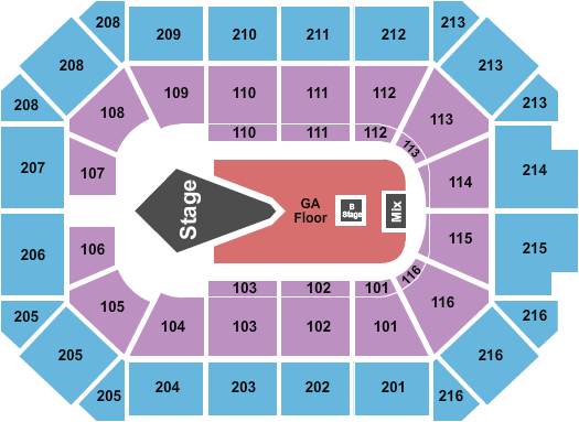 Allstate Arena Disturbed & 3 Days Grace Seating Chart