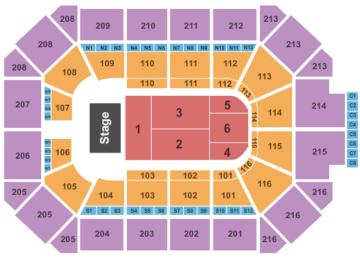 Allstate Arena Endstage 2 Seating Chart