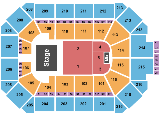 Allstate Arena Endstage 5 Seating Chart