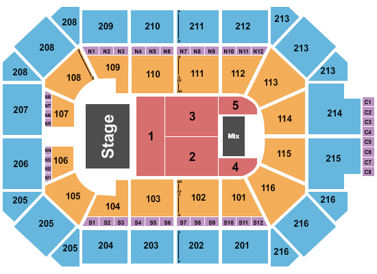 Allstate Arena Endstage 6 Seating Chart