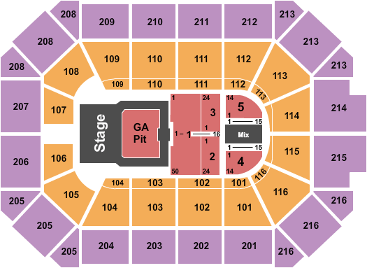 Allstate Arena Eric Church Seating Chart