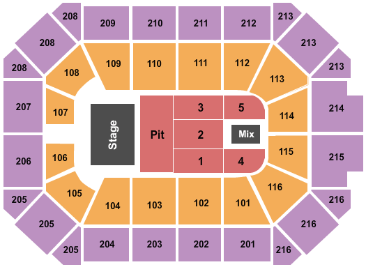 Allstate Arena Five Finger Death Punch Seating Chart