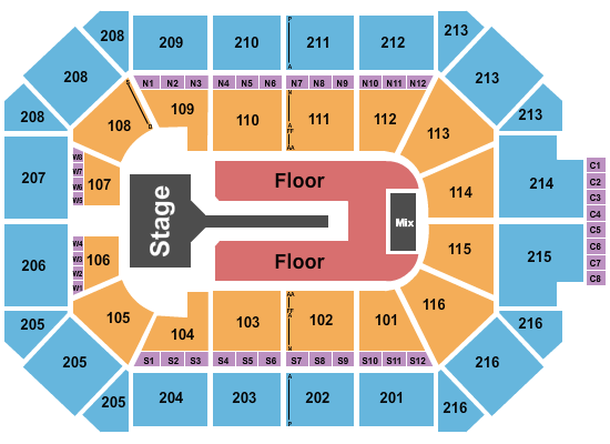 Allstate Arena Florence and The Machine Seating Chart