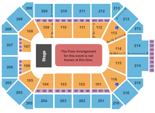 Allstate Arena Generic Floor Seating Chart