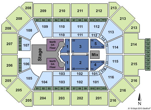 Allstate Arena Lady Antebellum Seating Chart