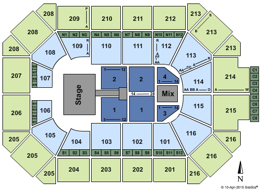 Allstate Arena Mana Seating Chart