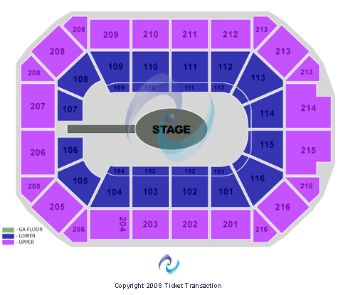 Allstate Arena Center Stage GA Floor Seating Chart
