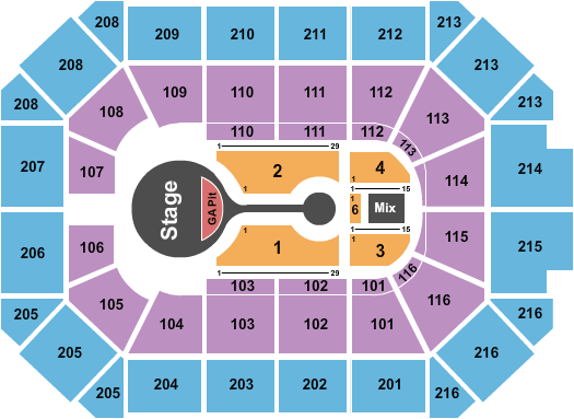 Allstate Arena Michael Buble Seating Chart