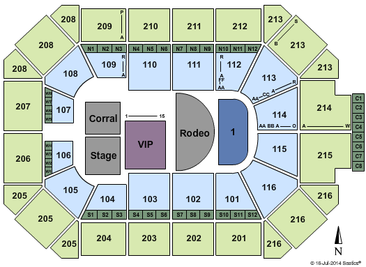 Allstate Arena Rodeo Seating Chart