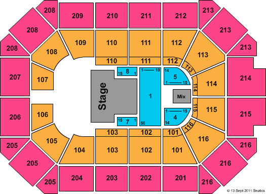 Allstate Arena SYTYCD Seating Chart