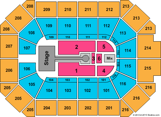 Allstate Arena Shakira Seating Chart