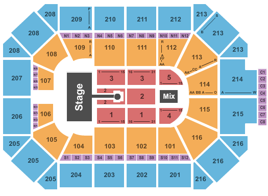 Allstate Arena Shania Twain Seating Chart