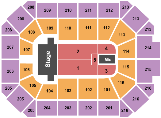 Allstate Arena TSO 2023 Seating Chart