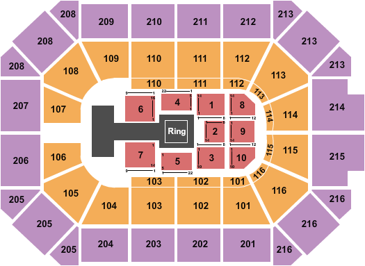 Allstate Arena WWE Raw Seating Chart