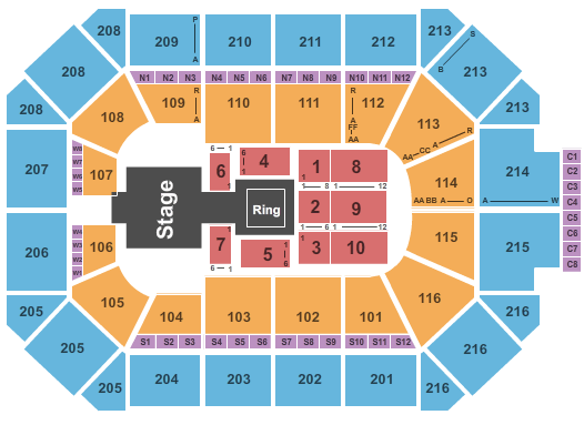 Allstate Arena WWE Seating Chart