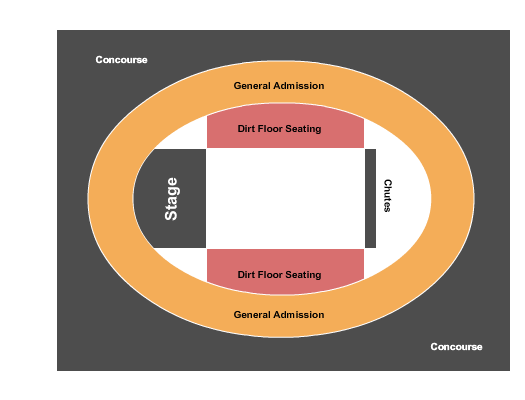 Alltech Arena at Kentucky Horse Park Dirt Floor & GA Seating Chart