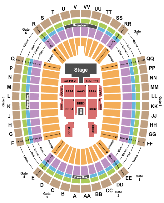 Aloha Stadium Guns N Roses Seating Chart