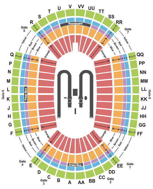 Aloha Stadium Monster X Tour Seating Chart