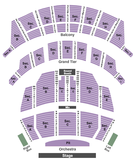 Altria Theater - Richmond Endstage 5 Seating Chart
