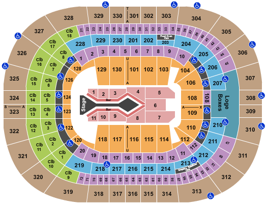 Amalie Arena Blake Shelton 2 Seating Chart