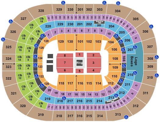 Amalie Arena Boxing Seating Chart