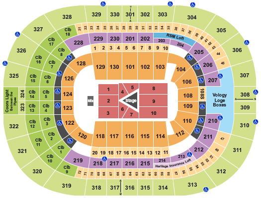Amalie Arena Center Stage Seating Chart