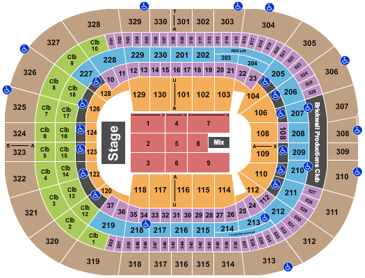 Magness Arena Seat Map