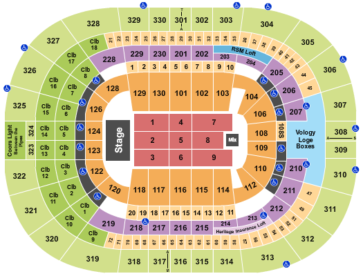 Amalie Arena Comedy Seating Chart