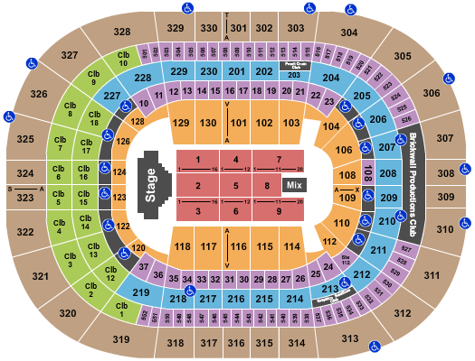 Amalie Arena ELO Seating Chart