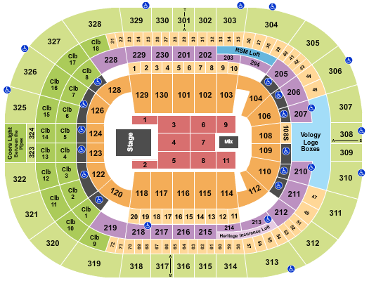 Amalie Arena Elevation Worship Seating Chart