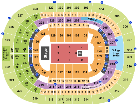 Amalie Arena Endstage 10 Seating Chart