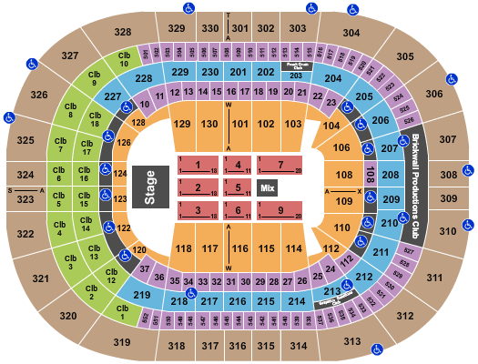 Amalie Arena Endstage 2017 Seating Chart