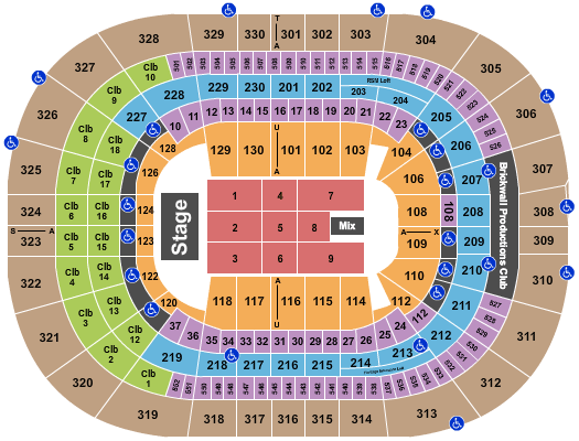 seating chart for Amalie Arena - Endstage 7 - eventticketscenter.com