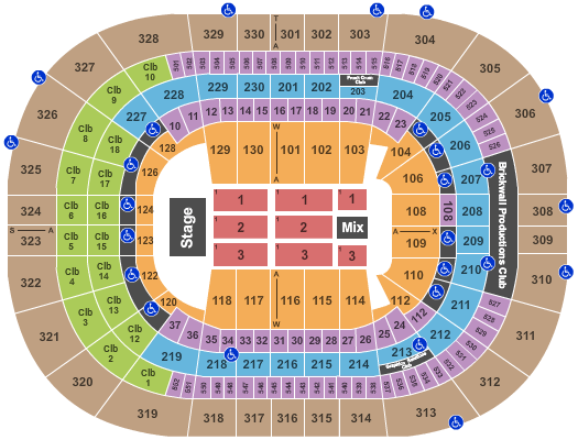 Amalie Arena End Stage Seating Chart