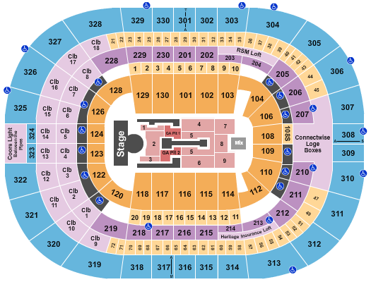 seating chart for Amalie Arena - Madonna - eventticketscenter.com