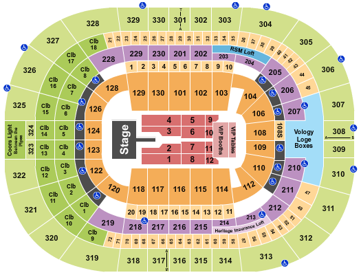 Amalie Arena Mary J. Blige Seating Chart