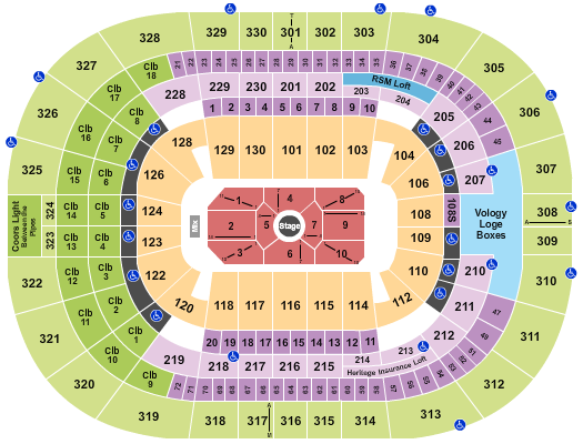 Amalie Arena (formerly Tampa Bay Times Forum) Seating Chart