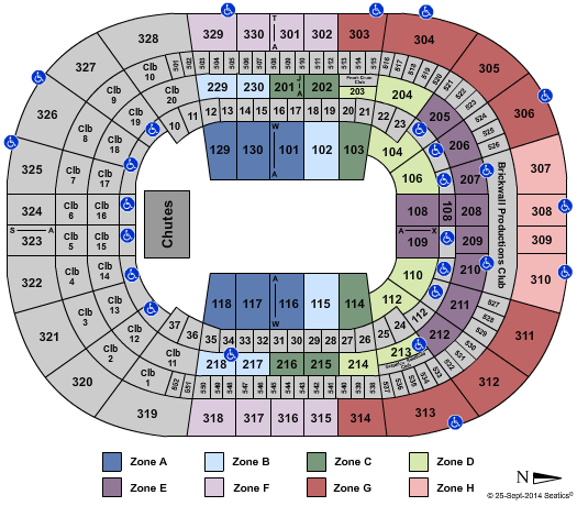 Amalie Arena PBR Zone Seating Chart