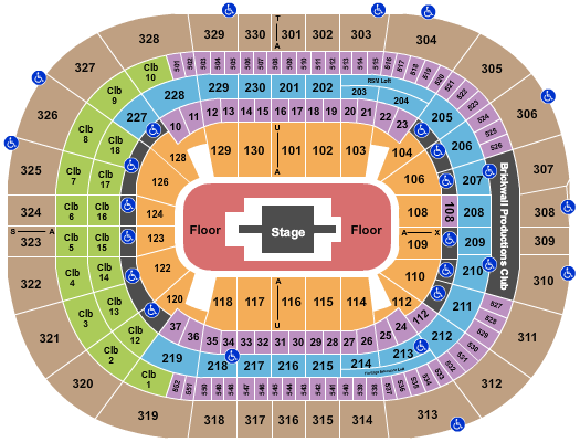 seating chart for Amalie Arena - Rauw Alejandro - eventticketscenter.com