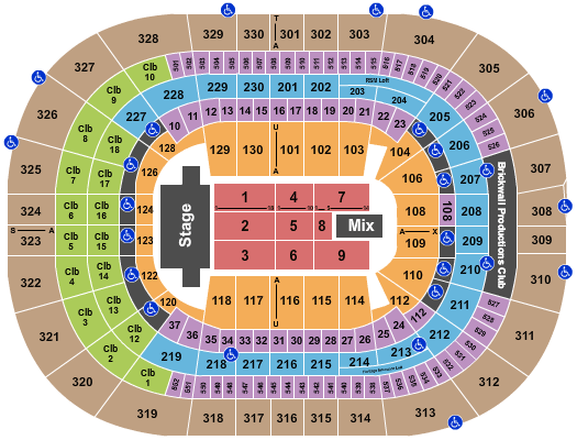 Amalie Arena TSO Seating Chart