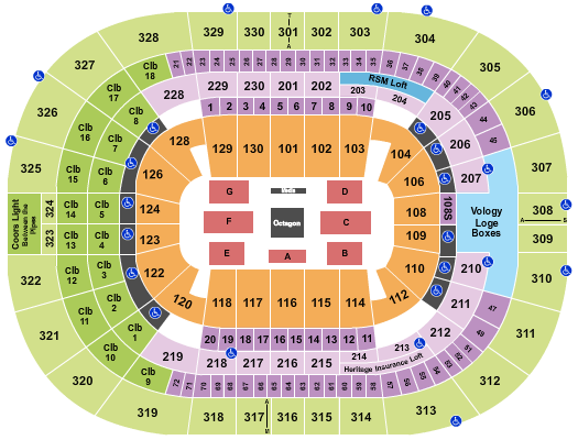 Amalie Arena UFC Seating Chart