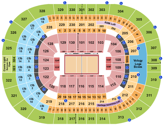 Amalie Arena Volleyball 2 Seating Chart